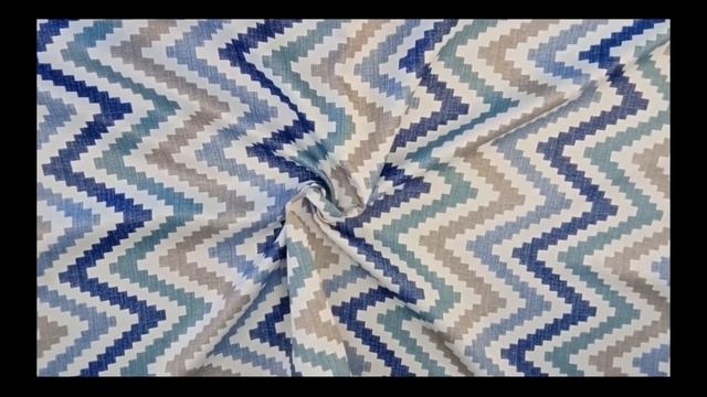 Вальгрин / Штора интерьерная/Портьера/Гардина Блэкаут Зигзаг, голубой смотреть онлайн