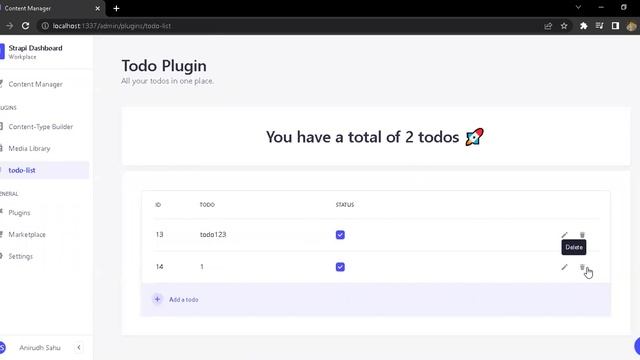 Todo List Strapi Plugin Quick Demo смотреть онлайн