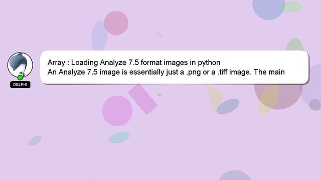 Array : Loading Analyze 7.5 format images in python смотреть онлайн