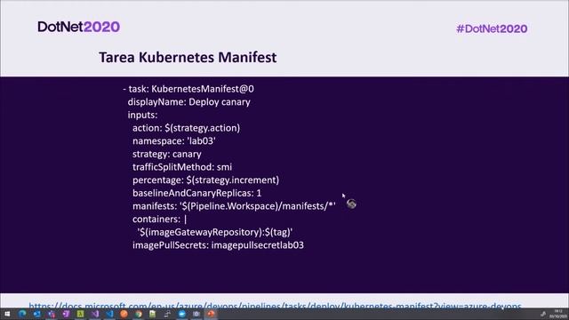 Desplegando a AKS tus aplicaciones .NET Core con Azure DevOps YAML смотреть онлайн