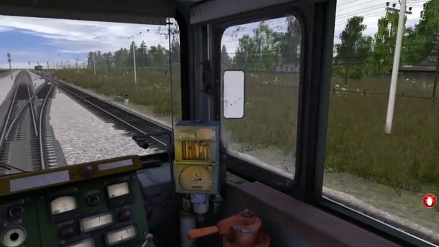 Небольшая поездка на тепловозе 2ТЭ121 по маршруту "Печорская магистраль" в Trainz 2012. смотреть онлайн
