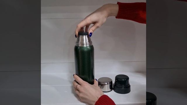 Термос вакуумный с узким горлом