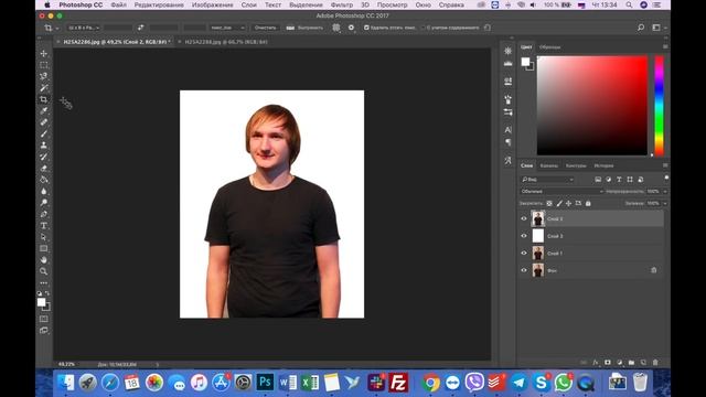 Glitch Effect Adobe Photoshop | Portrait effect Photoshop tutorials смотреть онлайн