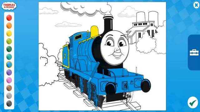 Thomas and Friends Full Episodes Learn Colors - Colouring Games for kids смотреть онлайн