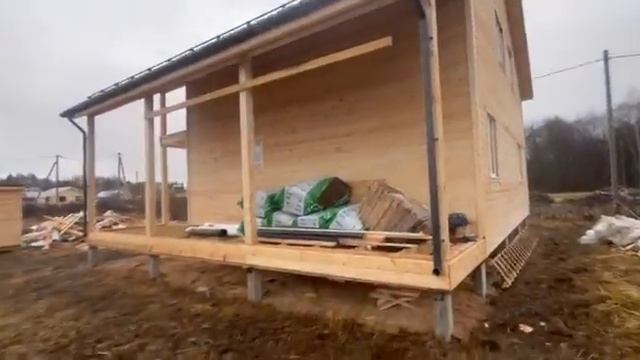 Видео обзор каркасного дома 9х11 без внутренней отделки. СК Эталон СтройДом смотреть онлайн