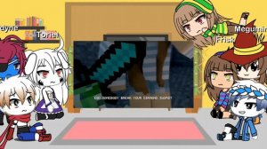 Undertale+Megumin react to «Creeper Rap»🇷🇺
