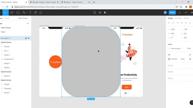 SPLASH SCREEN TUTORIAL IN FIGMA смотреть онлайн