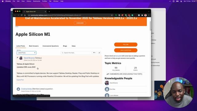 Tableau & Apple silicon M1 support in November 2021 смотреть онлайн