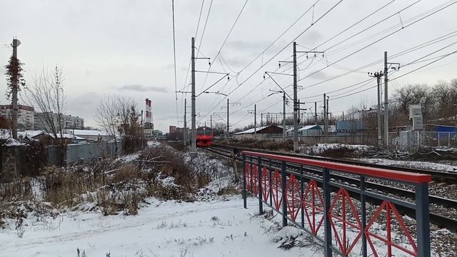 Электропоезд ЭД4М - 0366 с сообщением Электрогорск - Поклонная смотреть онлайн