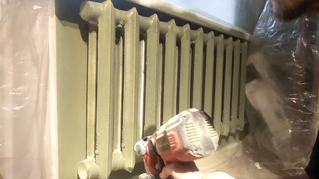 Красим батареи краскопультом смотреть онлайн