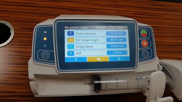 Medrena Syringe Pump Calibration