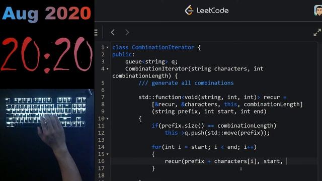 Iterator for Combination смотреть онлайн