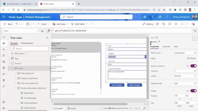 How to enable save button in power apps when edit form changes смотреть онлайн