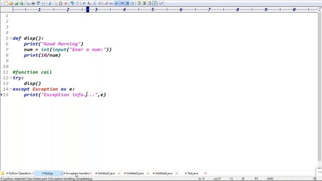Python Tutorials || Exception Handling || by Mr.Ratan || class-02 смотреть онлайн