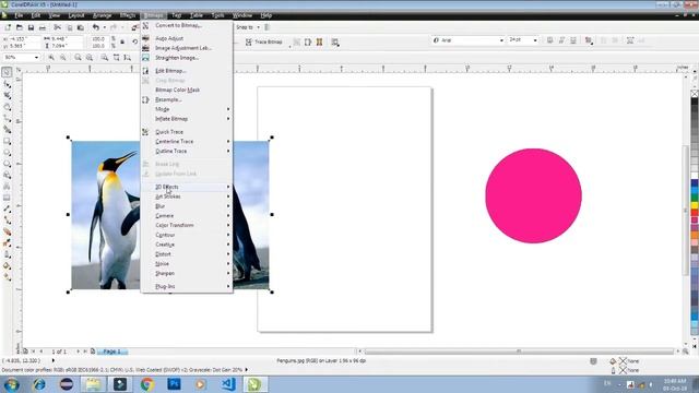 Corel Draw Bitmaps Menu Step by Step, How to use bitmaps menu, Corel Draw смотреть онлайн