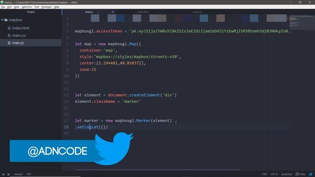 Tutorial #Mapbox: Agregar Marcador a nuestro mapa de Mapbox смотреть онлайн
