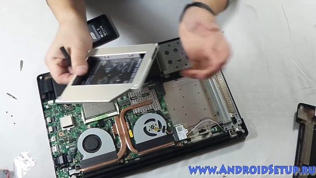 Установка SSD в Asus G550Jk вместо оптического привода смотреть онлайн