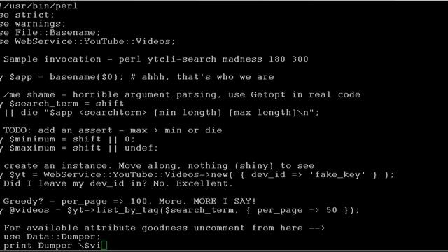 5 Minute Intro to perls WebService::YouTube::Videos смотреть онлайн