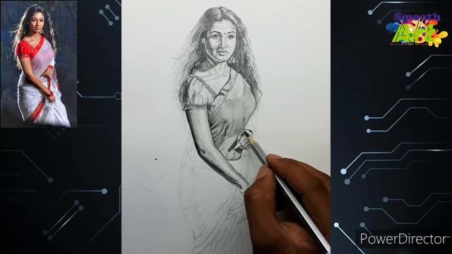 Nayanthara Sketch#She is My favorite#She is Very Beautiful#Artist Sudhanshu#Watch Now смотреть онлайн
