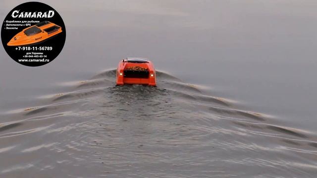 Завозим прикормку корабликом для рыбалки CamaraD Solo mini с GPS навигацией и автопилотом смотреть онлайн