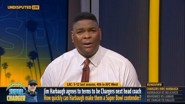 Jim Harbaugh leaves Michigan, agrees to be Chargers next head coach | NFL | UNDISPUTED смотреть онлайн