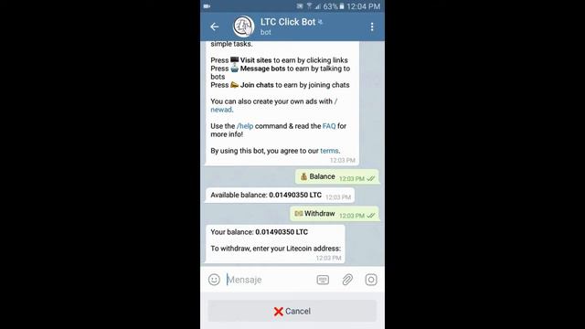 📤¿Cómo RETIRAR tus GANANCIAS de los CLICK BOT en Telegram a BINANCE?📲 Cobrar Criptomonedas