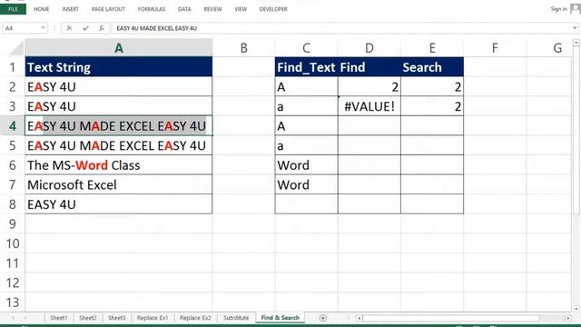 MS Excel Tutorial in HINDI - Lesson 71 FIND and SEARCH Function in Excel смотреть онлайн