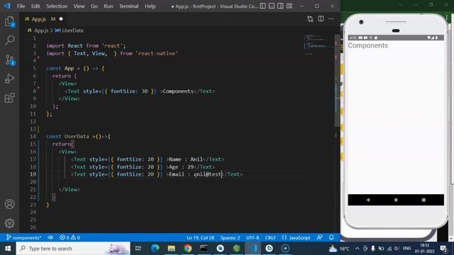 React native tutorial #7 What is component in react-native смотреть онлайн