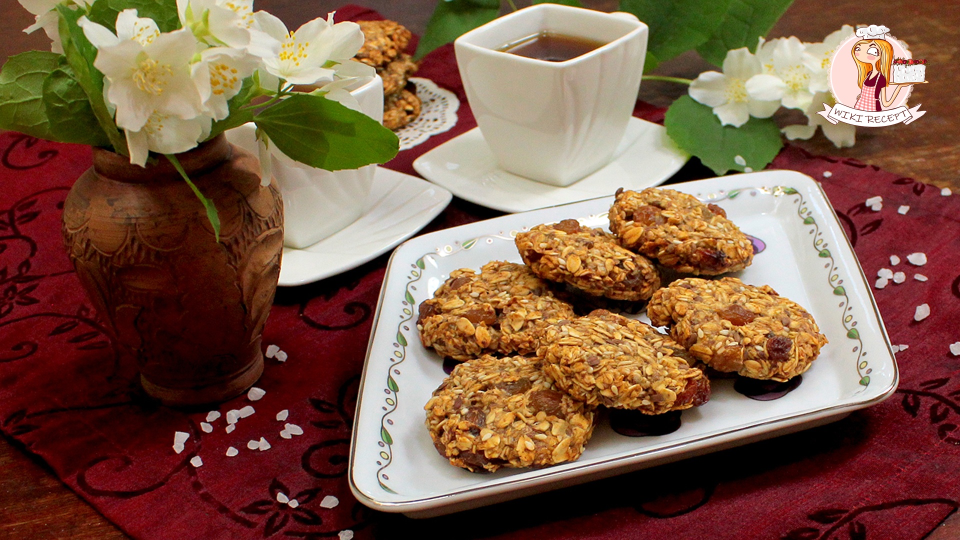 ОВСЯНОЕ ПЕЧЕНЬЕ с БАНАНОМ - рецепт полезного печенья из овсяных хлопьев (постное) смотреть онлайн