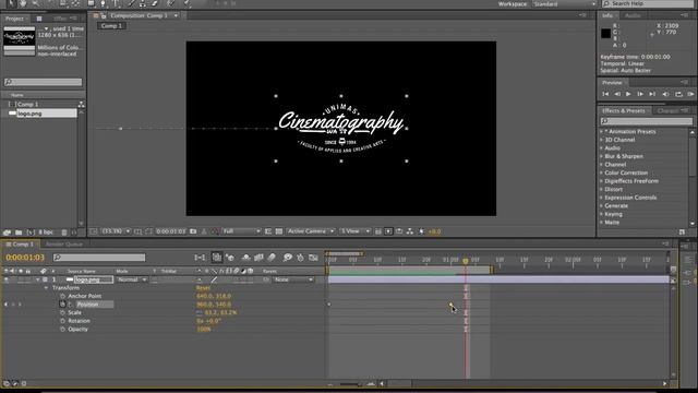 After Effects Tutorial : Key Frames Velocity смотреть онлайн