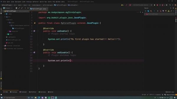 Spigot Plugin Development - 1 - Your First Plugin