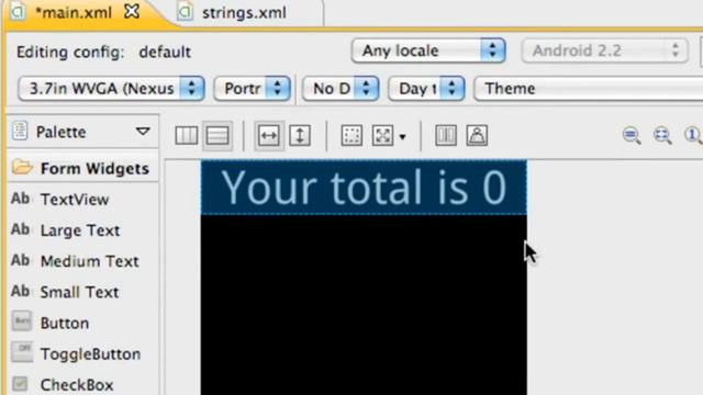 7. Create Button in XML & set ID смотреть онлайн