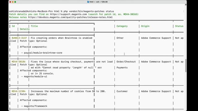 Magento 2 | Quality Patches Tool | Status | Apply | Revert смотреть онлайн