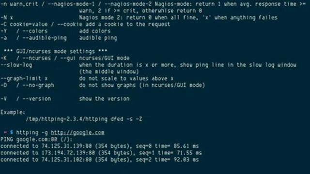 httping, ping for HTTP requests смотреть онлайн