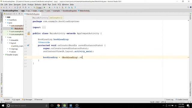 Book Loading View Android | Custom Progress Bar. смотреть онлайн