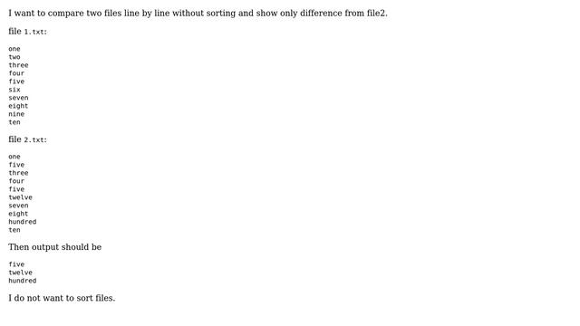 Compare two files line by line and show only difference from file 2 (2 Solutions!!) смотреть онлайн