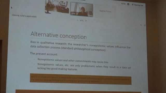 MA in C.Ph.Sc. - Prof. Julie Zahle: "Reactivity and Bias in Qualitative Research" - 29/09/23 смотреть онлайн