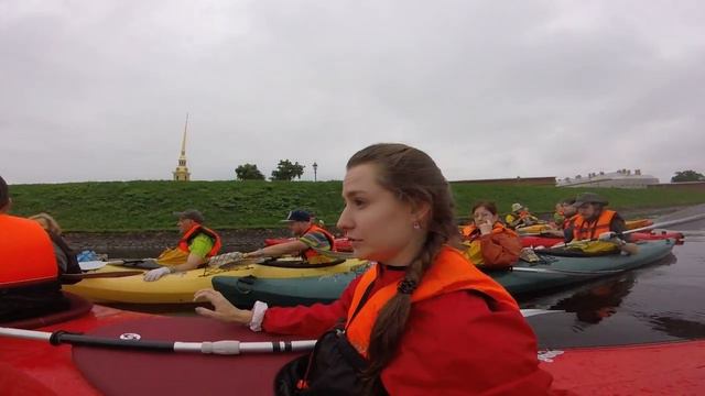 Яна о выходе на большую Неву, Питеркаяк смотреть онлайн