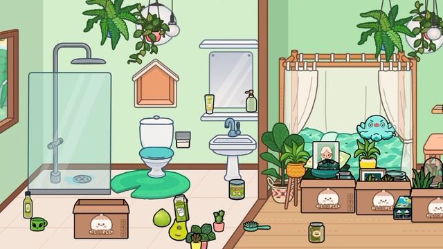 Дом в зелёном цвете?///тока бока ?///обустройство ✨/// смотреть онлайн