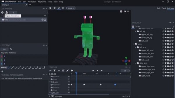 HOW TO MAKE CUSTOM ANIMATIONS IN BLOCKBENCH | Blockbench w/ GeckoLib #3