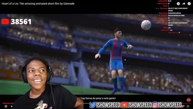 iShowSpeed Reacts To The Sad Story of Messi.. смотреть онлайн
