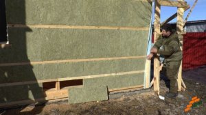 Утепляем каркасный дом снаружи. Перекрестное утепление.