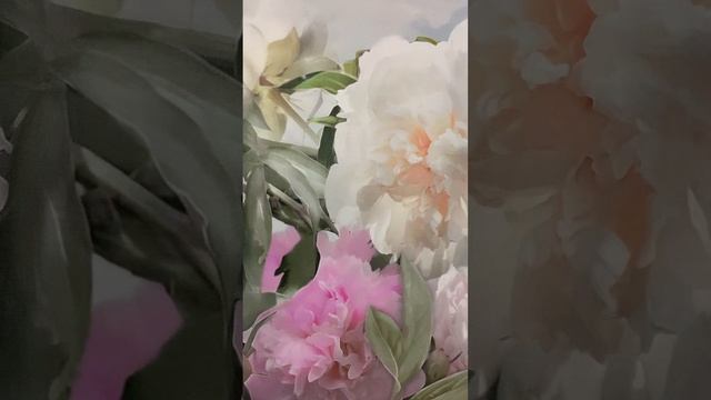 Картина интерьерная Нежные розовые пионы смотреть онлайн