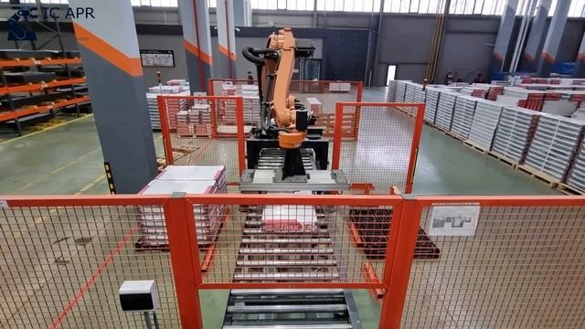 Робот для паллетирования радиаторов (готовая продукция) | Panel Radiators Palletizing KUKA Robot (2 смотреть онлайн