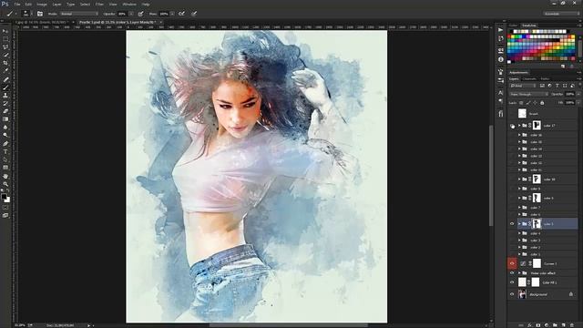 Watercolor photoshop effects смотреть онлайн
