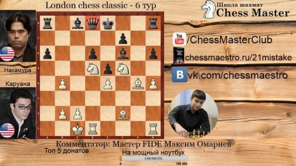 London chess classic - 6 тур, Часть 1. Школа шахмат ChessMaster