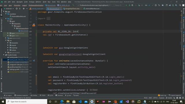 Firebase Authentication using Google Account | Kotlin | Android | Firebase смотреть онлайн