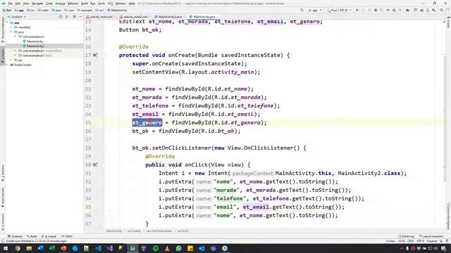 Android Studio 4.0.1 - #20 - Exercício Activity com Extras смотреть онлайн