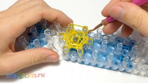 3d мини БАНАН из резинок Rainbow Loom Bands. Урок 367 | Banana Rainbow Loom