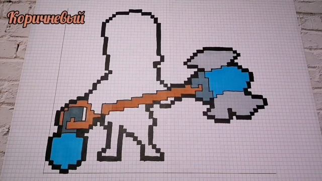 Как нарисовать Ведьму Мортиса по клеточкам | Brawl Stars смотреть онлайн